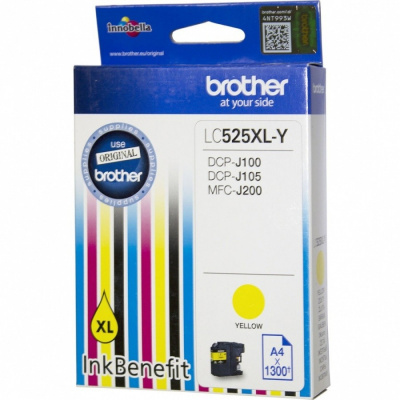 Brother LC-525XLY żółty (yellow) tusz oryginalna