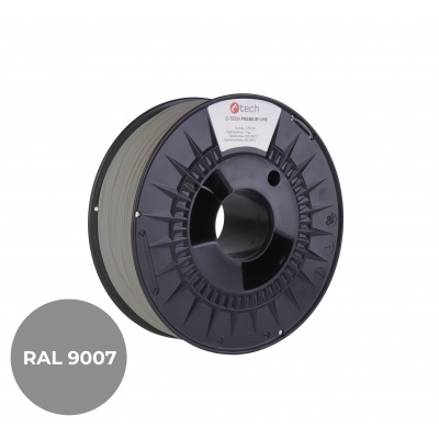 C-Tech 3DF-P-PLA1.75-9007 3D filament, PREMIUM LINE, PLA, RAL9007, 1,75mm, 1000g,  (Gray aluminum)