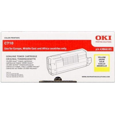 OKI 44318605 żółty (yellow) toner oryginalny