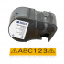 Brady M5C-1000-584-YL / 170936, 25.40 mm x 6.10 m, Plastik, czarny druk / żółty podkład