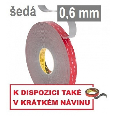 3M VHB™ GPH-060GF Dwustronna taśma klejąca o wysokiej sile klejenia, gr. 0,6 mm 12 mm x 3 m