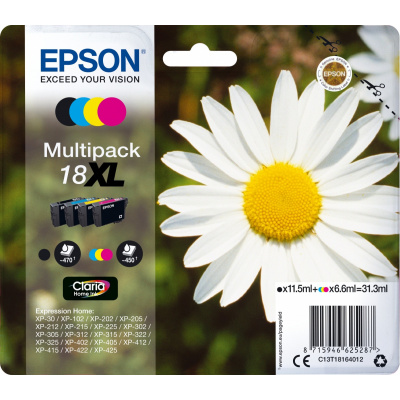 Epson 18XL T181640 C13T18164012 kolorowa (CMYK) multipack tusz oryginalna