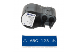 Brady M5C-1500-595-BL-WT / 170939, 38.10 mm x 7.62 m, Winyl, biały druk / niebieski podkład