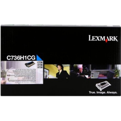 Lexmark C736H1CG błękitny (cyan) toner oryginalny