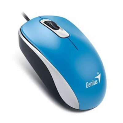 Genius Mysz DX-120 31010105108, 1200DPI, optyczna, 3tl., przewodowy USB, niebieski, klasyczna