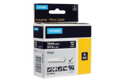 Dymo Rhino 1805436, 19mm x 5,5m, biały druk / biały podkład, taśma oryginalna