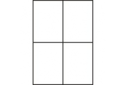 Samoprzylepne etykiety 105 x 148 mm, 4 etykiety, A4, 100 arkuszy