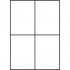 Samoprzylepne etykiety 105 x 148 mm, 4 etykiety, A4, 100 arkuszy
