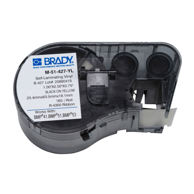 Brady M-51-427-YL / 131585, etykiety 25.40 mm x 63.50 mm