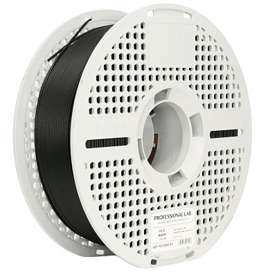 Professional Lab FG-P207-E1, 3D filament, nylon PA12, 1,75mm, 1000g, Czarny (Black)