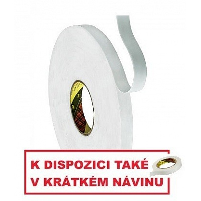 3M 9508W Montażowa piankowa taśma dwustronna, biała Arch A4