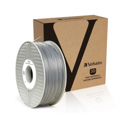 Verbatim 55032 3D filament, ABS, 1,75mm, 1000g, 404m, Srebrny (Silver/Metal grey)