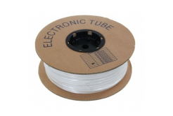 Rurka termokurczliwa 2:1, bezhalogenowa, samogasnąca, średnica 3,2/1,6mm, UL, biała, płaska, 30m