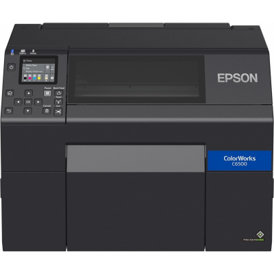 Epson ColorWorks C6500Ae (mk) C31CH77102MK, kolorowa drukarka etykiet, cutter, disp., USB, Ethernet, black