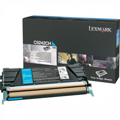 Lexmark C5242CH błękitny (cyan) toner oryginalny