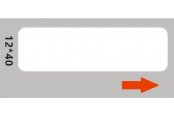 Niimbot A2A68601601, 12x40mm, 155 szt., białe etykiety samoprzylepne
