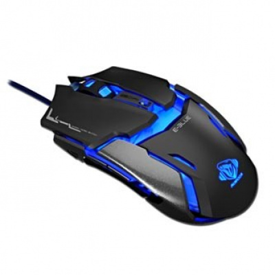 E-blue Mysz Auroza Type IM EMS602BKUS-IU, 4000DPI, optyczna, 6 przycisków, przewodowy USB, czarny