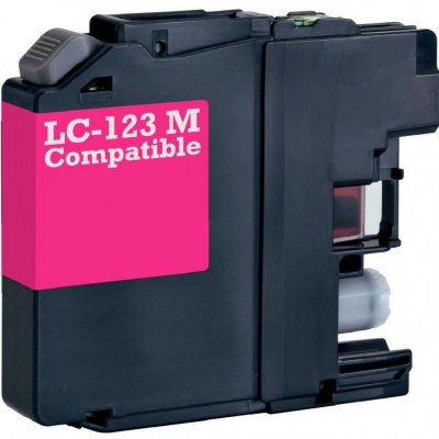Brother LC-123 purpurowy (magenta) tusz zamiennik