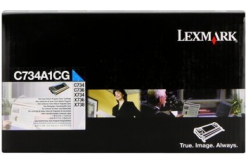 Lexmark C734A1CG błękitny (cyan) toner oryginalny