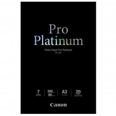 Canon PT-101 Photo Paper Pro Platinum, papier fotograficzny, błyszczący, biały, A3, 300 g/m2, 20 szt.