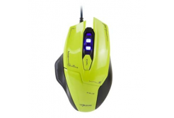 E-blue Mysz Mazer EMS642GRAA-IU, 2500DPI, optyczna, 6 przycisków, przewodowy USB, zielony