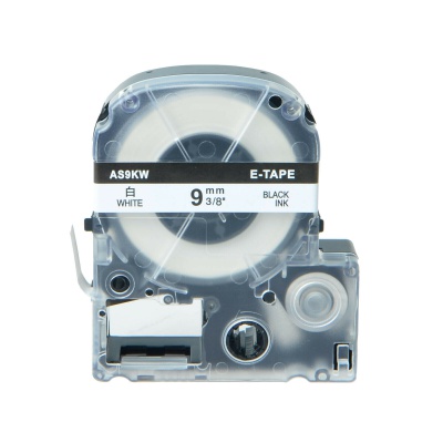 Epson LC-SS9KW, 9mm x 8m, czarny druk / biały podkład, taśma zamiennik