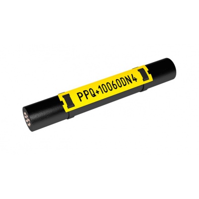 Partex PPQ+10040DN4, żółty, 10x40mm, 500 szt., PPQ+ etykieta