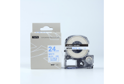 Epson LK-SS24BW, 24mm x 9m, niebieski druk / biały podkład, taśma zamiennik