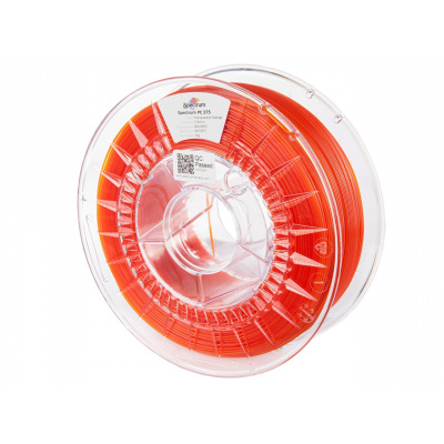 Spectrum 80939 3D filament, PC 275, 1,75mm, 1000g, Przezroczysty pomarańczowy (Transparent orange)