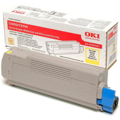 OKI 43324421 żółty (yellow) toner oryginalny
