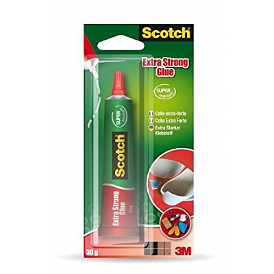 3M Scotch Extra mocny przezroczysty klej (3030C12), tubka 30 ml