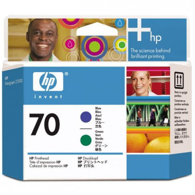 HP głowica drukująca oryginalna C9408A, HP 70, blue/green, HP DesignJet Z3100