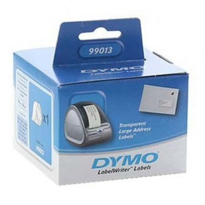 Dymo 99013, S0722410, 89mm x 36mm, transparentny etykiety papierowe