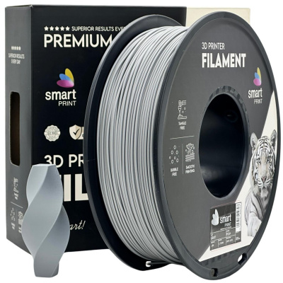 Smart Print FG-S56-E1, 3D filament, PLA+, 1,75mm, 1000g, Szary (Grey)