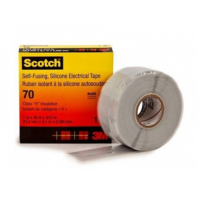 3M 70 Scotch Samowulkanizująca taśma silikonowa, 25 mm x 9,1 m