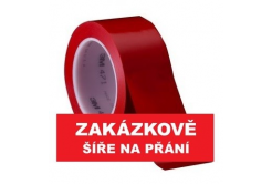 3M 471 Oznaczeniowa taśma klejąca PVC, odporna na ścieranie, czerwona 19 mm x 33 m