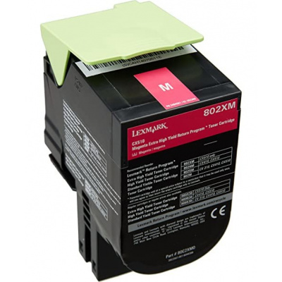 Lexmark 80C2XM0 purpurowy (magenta) toner oryginalny