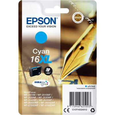 Epson 16XL C13T16324012 błękitny (cyan) tusz oryginalna