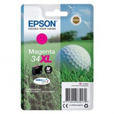 Epson T34734010, T347340 purpurowy (magenta) tusz oryginalna