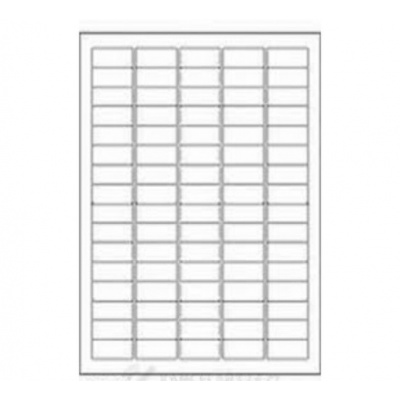Samoprzylepne etykiety 35,6 x 16,9 mm, 80 etykiet, A4, 100 arkuszy