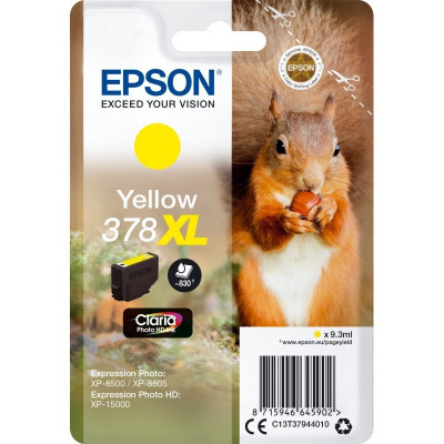 Epson 378XL T37944010 żółty (yellow) tusz oryginalna