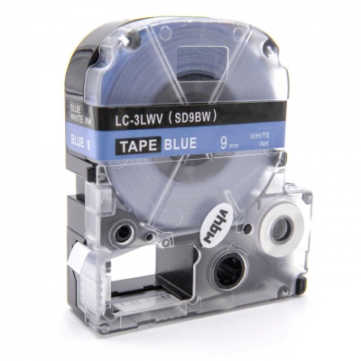 Epson LC-SD9BW, 9mm x 8m, biały druk / niebieski podkład, taśma zamiennik