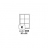 Samoprzylepne etykiety 90 x 90 mm, 6 etykiet, A4, 100 arkuszy eco