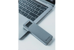 VERBATIM externí SSD 1TB, Executive Fingerprint Secure SSD, USB 3.2 Gen 1/USB-C, (W:356 MB/s, R:344 MB/s), šedá