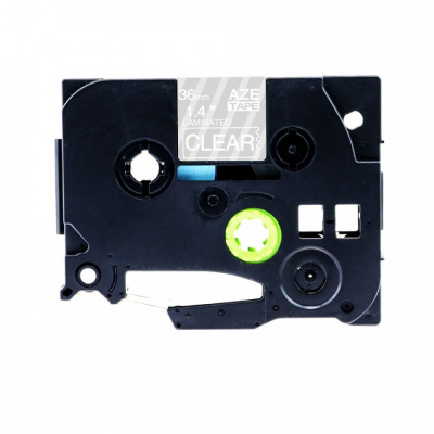 Taśma zamiennik Brother TZ-165 / TZe-165, 36mm x 8m, biały druk / przezroczysty podkład