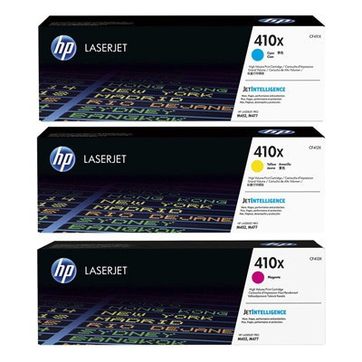 HP 410X, CF252XM błekitna/purpurowa/żółta (cyan/magenta/yellow) toner oryginalny