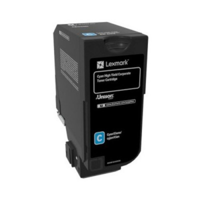 Lexmark 84C2HCE błękitny (cyan) toner oryginalny
