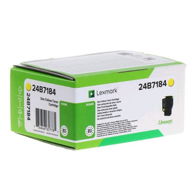 Lexmark 24B7184 żółty (yellow) toner oryginalny