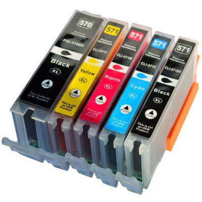 Canon CLI-571 Bk, C,M,Y + PGI-570Bk multipack tusz zamiennik