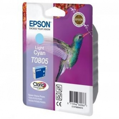 Epson T08054011 jasno błękitny (light cyan) tusz oryginalna